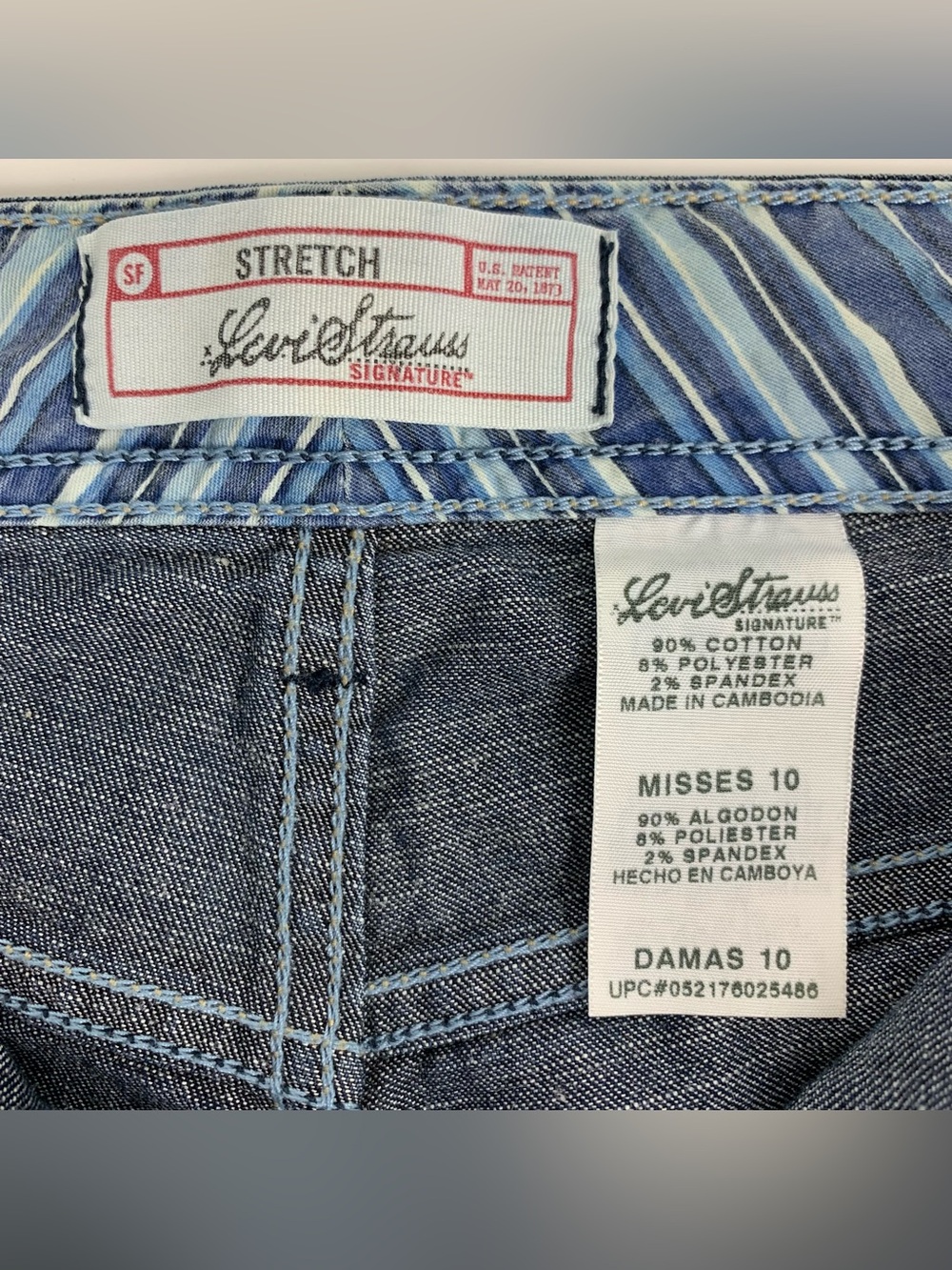 Levis Signature Jeans Stretch Bootcut Blue Denim Pants Womens Misses Size 10 - Picture 4 of 13